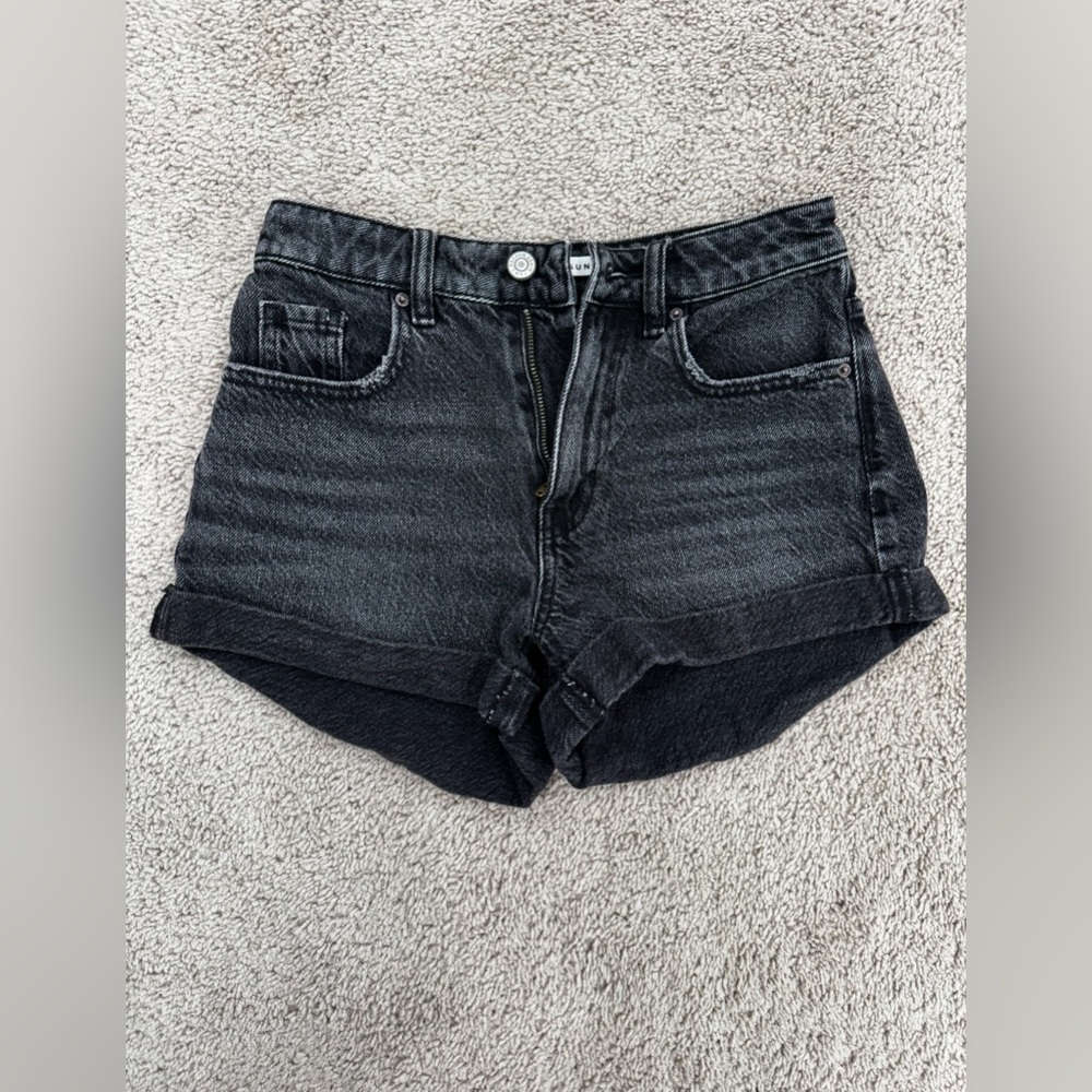 Pacsun black mom jean shorts